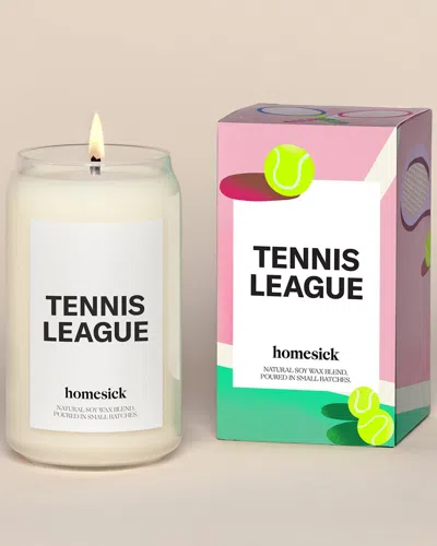 Homesick Tennis League Candle In White