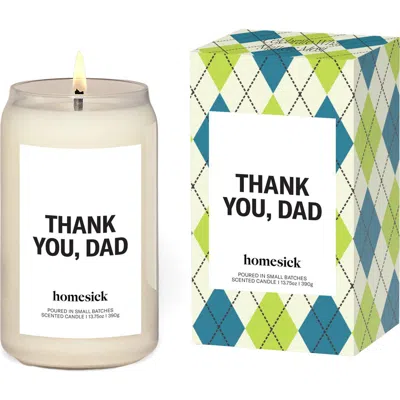 Homesick Thank You, Dad Candle In Multi