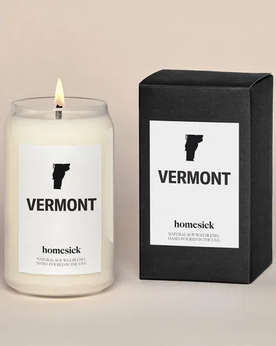Homesick Vermont Candle In White