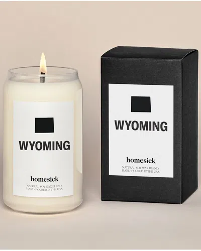 Homesick Wyoming Candle In White