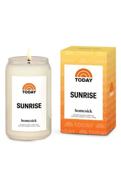 Homesick X Today Sunrise Candle In Orange