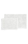 Homespun 2-pack Chenille Bath Mats In Gray