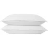 Homespun 2-pack Gel Fiber Cotton Pillows In White