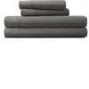 Homespun 4-piece Cotton Jersey Sheet Set In Gray