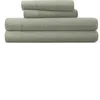Homespun 4-piece Cotton Jersey Sheet Set In Sage