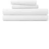 Homespun 4-piece Cotton Jersey Sheet Set In White