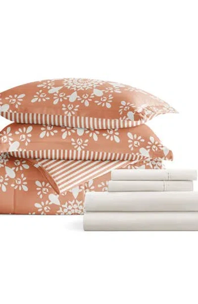Homespun 7-piece Assorted Comforter Set In Clay