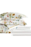 Homespun 7-piece Assorted Comforter Set In Floral Clay