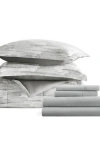 Homespun 7-piece Assorted Comforter Set In Striped Gray