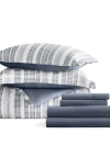 Homespun 7-piece Assorted Comforter Set In Striped Navy