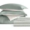 Homespun 7-piece Assorted Reversible Comforter Set In Eucalyptus
