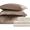 Homespun 7-piece Assorted Reversible Comforter Set In Taupe