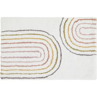 Homespun Arc Patterned Bath Mat