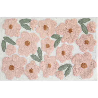 Homespun Arc Patterned Bath Mat