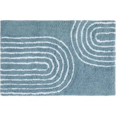 Homespun Arc Patterned Bath Mat