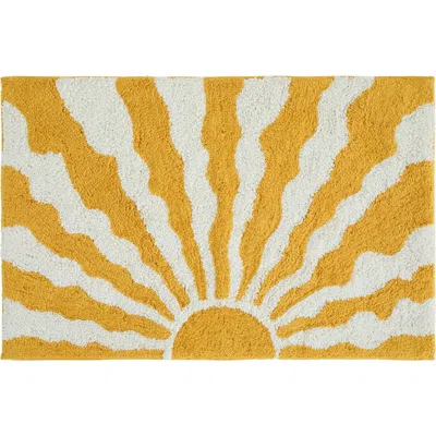 Homespun Arc Patterned Bath Mat