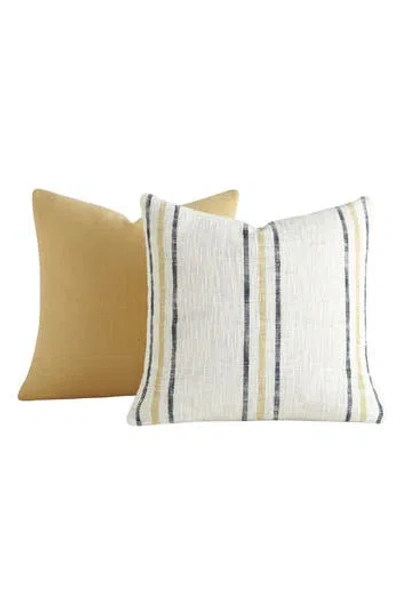 Homespun Assorted 2-pack Accent Pillows In Yellow