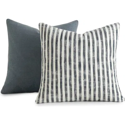 Homespun Assorted 2-pack Accent Pillows In Blue