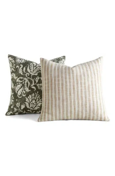 Homespun Assorted 2-pack Accent Pillows In Green