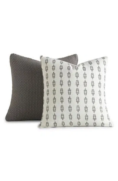 Homespun Assorted 2-pack Accent Pillows In Gray