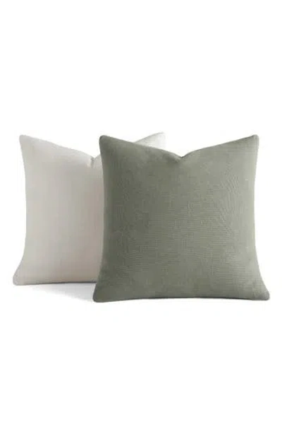 Homespun Assorted 2-pack Accent Pillows In Green