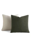 Homespun Assorted 2-pack Accent Pillows In Green