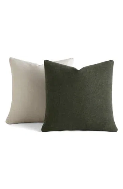 Homespun Assorted 2-pack Accent Pillows In Green