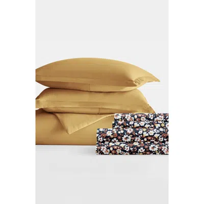 Homespun Bundle Duvet Set In Gold