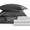 Homespun Bundle Duvet Set In Gray
