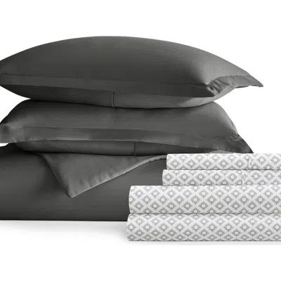Homespun Bundle Duvet Set In Gray