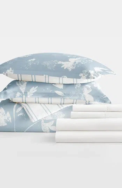 Homespun Bundle Duvet Set In Light Blue