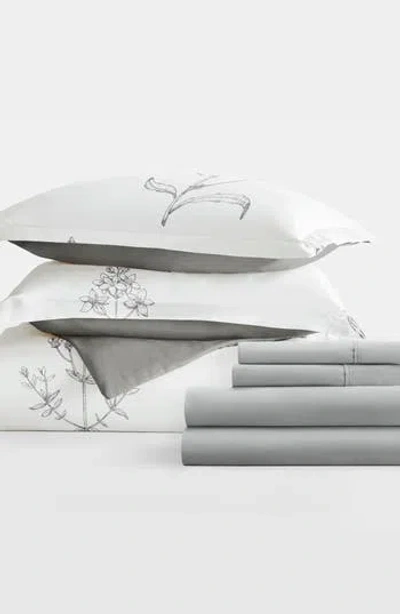 Homespun Bundle Duvet Set In Light Gray