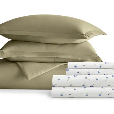 Homespun Bundle Duvet Set In Sage
