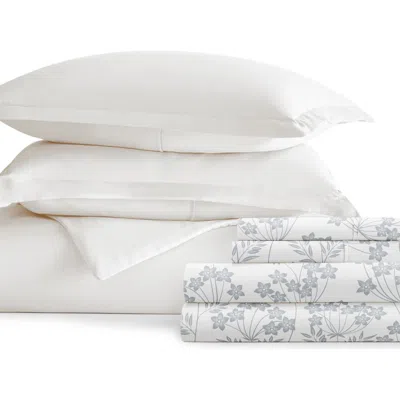 Homespun Bundle Duvet Set In White