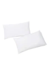 Homespun Good Plush Set Of 2 Pillows In White