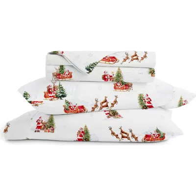 Homespun Holiday 4-piece Microfiber Bed Sheet Set