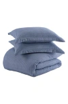 Homespun Home Spun Home Spun Premium Ultra Soft Blue Diamond Pattern Duvet Cover Set