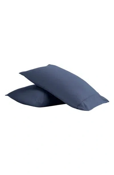 Homespun Home Spun Premium Ultra Soft 2-piece Pillow Case Set In Navy