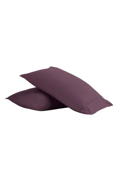 Homespun Home Spun Premium Ultra Soft 2-piece Pillow Case Set In Purple