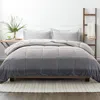 Homespun Home Spun Premium Ultra Soft Gray Ombré Down-alternative Comforter In Gray