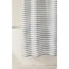 Homespun Mixed Stripe Shower Curtain In Blue