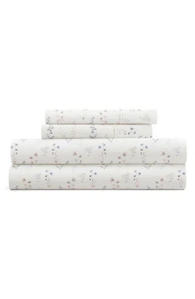 Homespun Pattern Duvet Cover & Sham Set In White