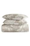 Homespun Pattern Reversible Quilt & Sham Set