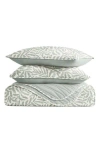 Homespun Pattern Reversible Quilt & Sham Set