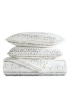Homespun Pattern Reversible Quilt & Sham Set In Multi