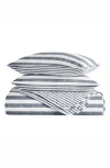 Homespun Pattern Reversible Quilt & Sham Set In Multi