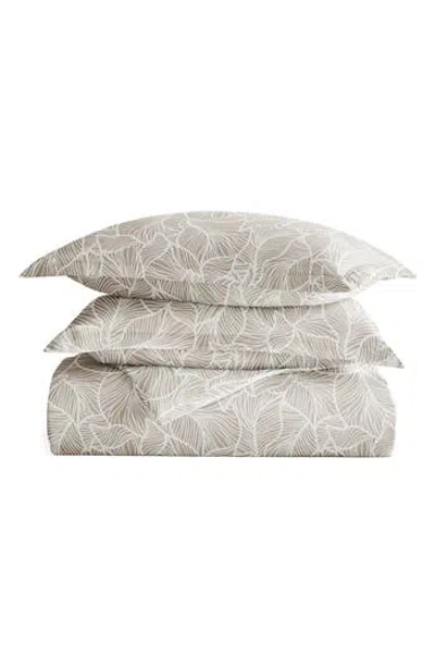 Homespun Patterned Duvet Set In Brown
