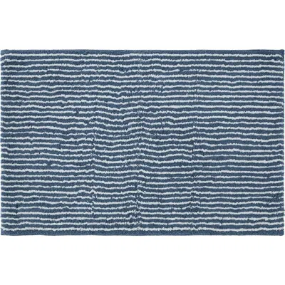 Homespun Pinstripe Cotton Bath Mat
