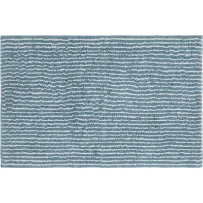 Homespun Pinstripe Cotton Bath Mat