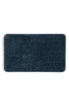Homespun Plush Shaggy Bath Mat In Blue